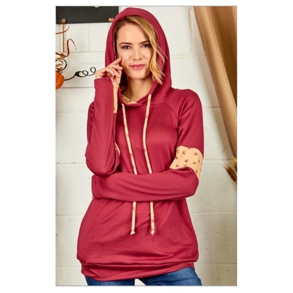 Sweet floral hooded top - Picture 2 of 3